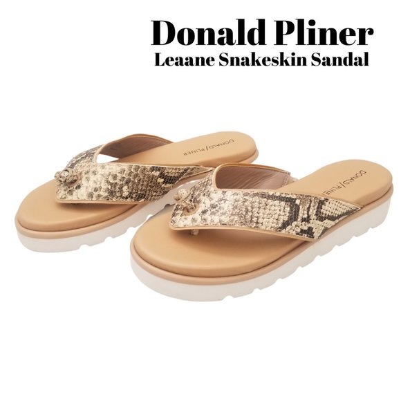 donald pliner snakeskin sandals